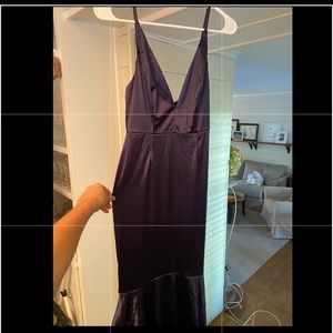 Navy formal a.peach dress